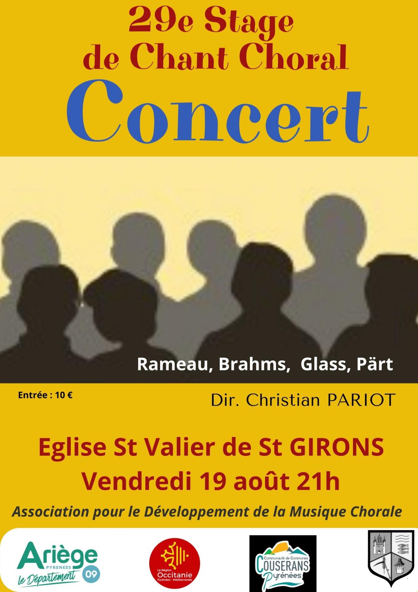 Affiche concert st valier 19 aout 2022